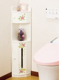 浴室柜/卫生间收纳柜/分类储物柜/时尚角柜手绘印花边柜