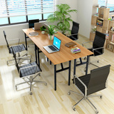 折叠桌公司会议桌子 台式桌家用可折叠笔记本电脑桌免安装办公桌