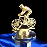 奖杯定制骑自行车比赛专用奖杯最佳骑手创意金属小金人礼品刻字