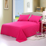 纯色老粗布床单 纯棉粗布床单双人床单1.5米1.8米2.0米床用床单