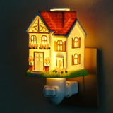 AIKEJA/艾可家 房子壁灯小夜灯床头插电香薰陶瓷夜灯带光源创意
