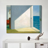 爱德华霍普欧式抽象装饰画挂画壁画靠海的房间现代装饰无框油画
