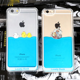 新款游动液体iPhone6 6s plus苹果5S保护套4.7 5.5游泳创意手机壳