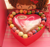德芙巧克力心语礼盒98克心形铁盒装生日礼物情人节