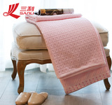 三利春夏毛毯毛巾被纯棉单双人纱布加厚空调毯毛巾毯办公室午睡毯