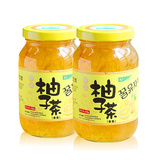 【天猫超市】韩国kj蜂蜜柚子茶405g x2瓶装 国际水果茶超值萌装