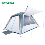 德国TAWA帐篷户外双人双层3-4人装备家庭野营全自动通风防虫帐篷