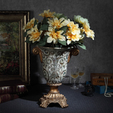欧式陶瓷复古花瓶花插奢华家居客厅餐桌装饰品落地摆件美式大花瓶