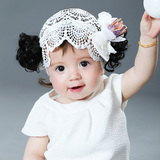 韩版儿童发饰发带婴儿宝宝夏皇冠造型可爱假发发带女童发饰