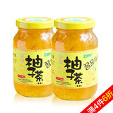 【天猫超市】韩国kj柚子茶405gx2瓶装 国际水果茶随身超值组合装
