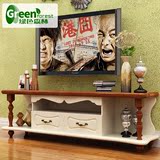 绿色森林 地中海伸缩电视柜美式实木简约电视柜客厅电视柜小户型