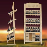 红酒架实木立式创意酒瓶架葡萄酒摆件木质酒架酒柜欧式红酒展示架