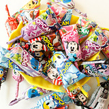 日本进口零食Glico固力果迪士尼米奇头型水果棒棒糖儿童水果糖10g