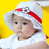 新款春夏秋季款韩国韩版儿童女宝宝盆帽公主帽婴幼儿太阳