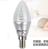 佛山照明LED节能灯泡 E14小螺口尖泡 尖头蜡烛拉尾灯泡3w5w水晶灯