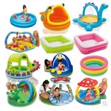 INTEX小号婴幼儿0-1-3岁男女宝充气遮阳水池海洋球玩具池游戏球池