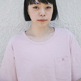 TYAKASHA塔卡沙 简约舒适百搭粉色口袋T恤JYF03/04/05