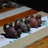 正品宜兴紫砂雕塑 茶宠摆件 名家手工龟龙 龙龟 茶具茶盘摆件特价