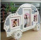 邰丰 创意韩版节日相框汽车像框宝宝 卡通儿童象框 桌面摆台私车