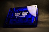 hiwifi极路由-极3极贰路由-彩色水晶外壳-梦想蓝透明外壳-变形金
