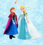 冰雪奇缘艾莎安娜迪士尼公主音乐公仔爱莎女孩娃娃Frozen玩具包邮