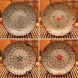 特价景德镇创意日式和风陶瓷餐具青花瓷盘子8寸圆盘菊花盘平盘子