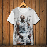 威斯布鲁克T恤 篮球球衣短袖t恤夏季男装休闲运动3D印花衣服