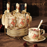 ONECCI 欧式咖啡杯套装陶瓷茶具杯碟美意式红茶杯英式下午茶杯子