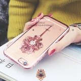 苹果6s手机壳iphone6S plus保护套新款玫瑰金奢华水钻硅胶防护壳