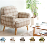 日式简约时尚小户型客厅卧室小清新布艺沙发组合休闲单人双人沙发