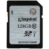 金士顿SDXC 128G 高速SD卡CLASS10存储卡单反相机内存卡128GB正品