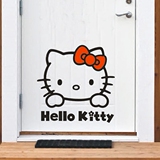 hello kitty客厅电视背景 卧室温馨床头创意女生宿舍装饰墙贴纸