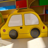 儿童创意书架幼儿园早教亲子园收纳架小汽车的士造型杂志架储物柜