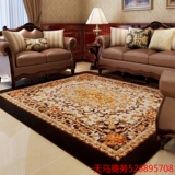 美式地毯 客厅欧式茶几垫 卧室长方形床边毯榻榻米 花卉婚庆地毯