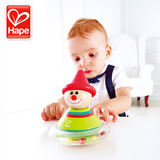 德国Hape小丑不倒翁层层叠叠高1-2岁宝宝儿童玩具木制益智