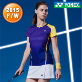 2015 韩版尤尼克斯羽毛球服套装女 yonex羽毛球服套装 女款 速干