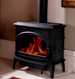 万沃德独立壁炉真火燃木别墅壁炉取暖器欧式铸铁火炉w004即热式