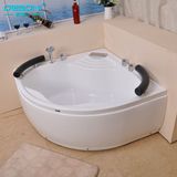 小型亚克力浴缸1.1米三角形冲浪按摩浴缸包邮双人扇形浴缸浴盆