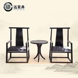 新中式实木太师椅杜丹印花交椅官帽椅子别墅书桌椅会客椅复古餐椅