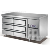 冷柜冰箱 不锈钢六抽屉冷柜工作台 平台冷柜雪柜 冷藏柜 抽屉冰柜