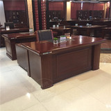 新款实木老板桌 办公桌 1.6/1.8米油漆大班台主管经理桌佛山直销