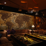 3d怀旧复古世界地图大型壁画客厅酒店电视背景墙纸欧式无纺布壁纸