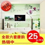 中式大型壁画壁纸墙纸客厅卧室沙发电视背景墙画个性山水风景唐韵