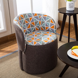 简约现代单人沙发椅创意靠背可折叠换鞋凳休闲家用咖啡椅书桌椅