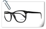 美国代购直邮 PRADA普拉达近视框架眼镜架 中性 VPR 17R黑1AB 101