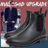 DRIPDROP男士帆布切尔西时尚时尚中高筒雨鞋钓鱼靴休闲雨靴水鞋