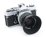 奥林巴斯OLYMPUS OM-1全金属机械胶卷相机+OM 35/2镜头+遮光罩