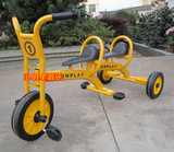 厂家直销儿童室内外用车 幼儿园双人脚踏车 三轮车 单人玩具童车