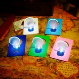桌面灯创意家居韩版卡片灯 便携小夜灯彩色随身名片灯LED卡片灯