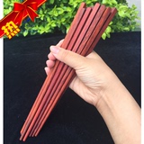 红木筷子缅甸花梨木酸枝木红木筷厨房用品餐饮具高档餐厅家庭专用